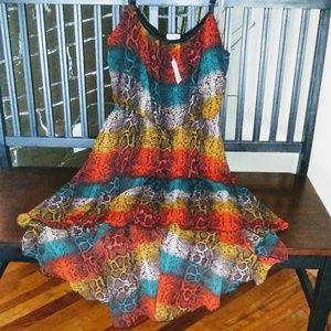 SPAGHETTI STRAP HI-LO DRESS SIZE 1XL new w/tag